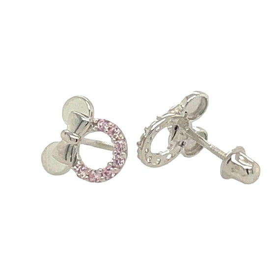 Mini Bow Screw Back Earrings