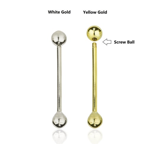 White gold shop tongue bar