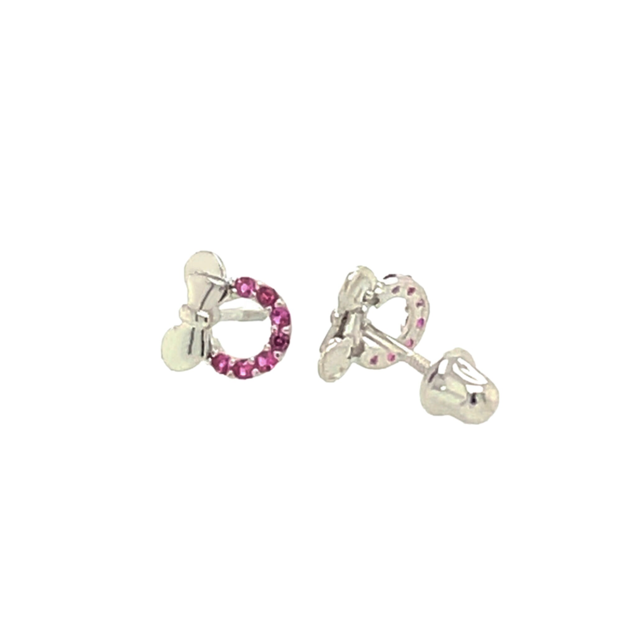 SS Teenie Mouse Screw Back Earrings – Olly-Olly