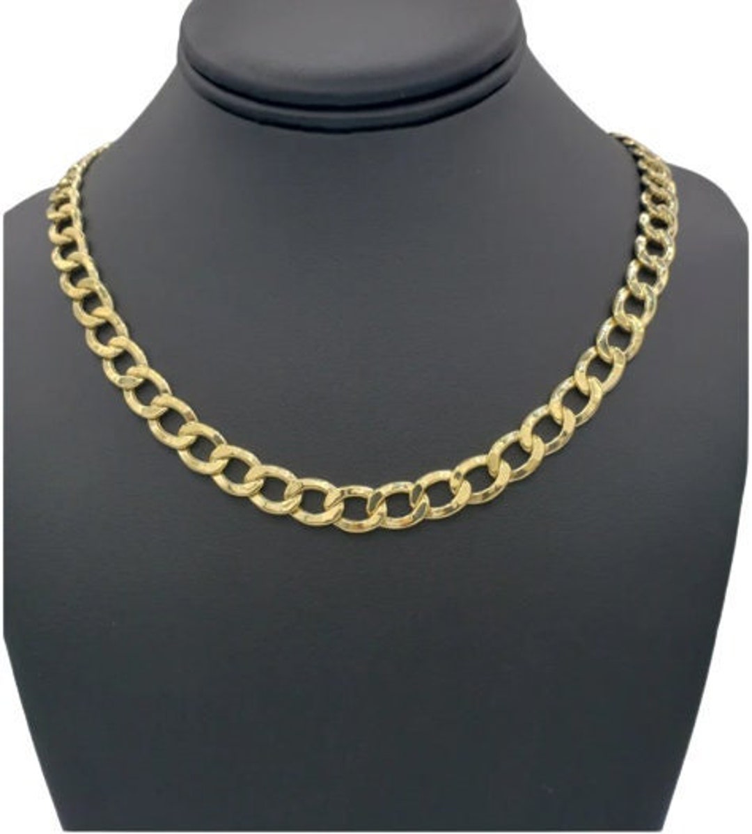 10K Gold Hollow Cuban Link curb Cuban Chain With Variety of Widths