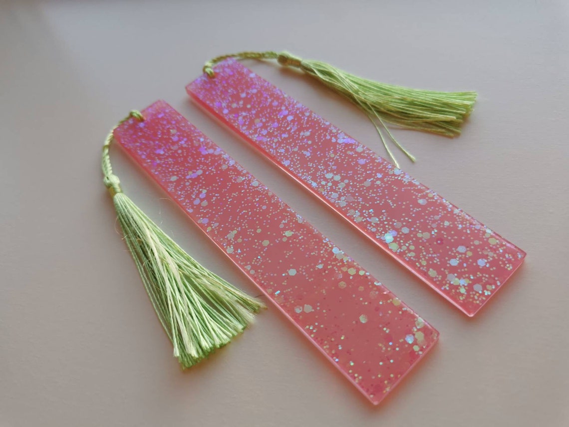 Glitter bookmark Etsy