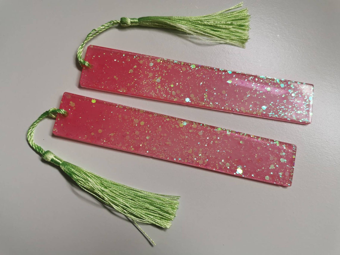 Glitter bookmark Etsy