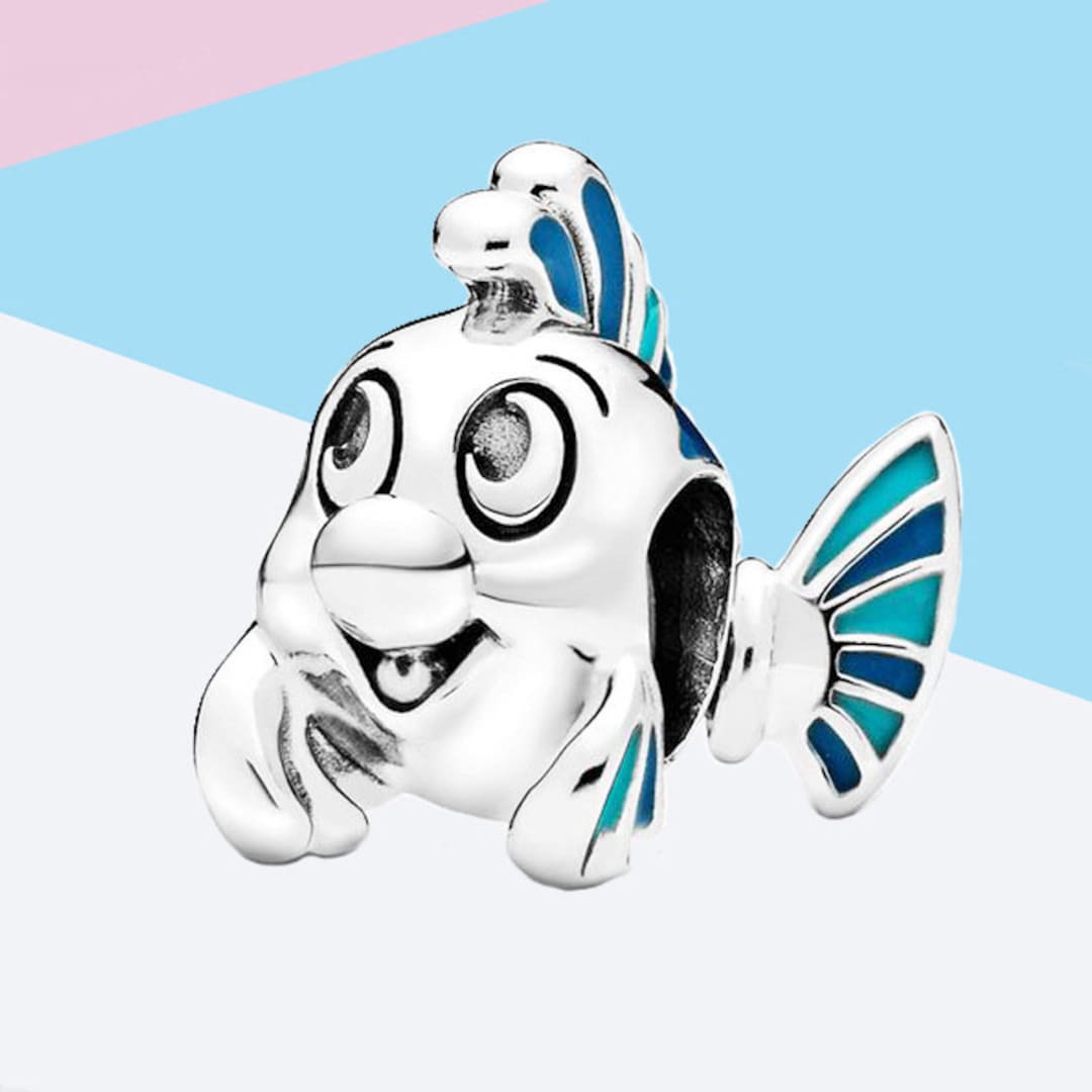 Pandora the Little Mermaid Flounder Charm Etsy