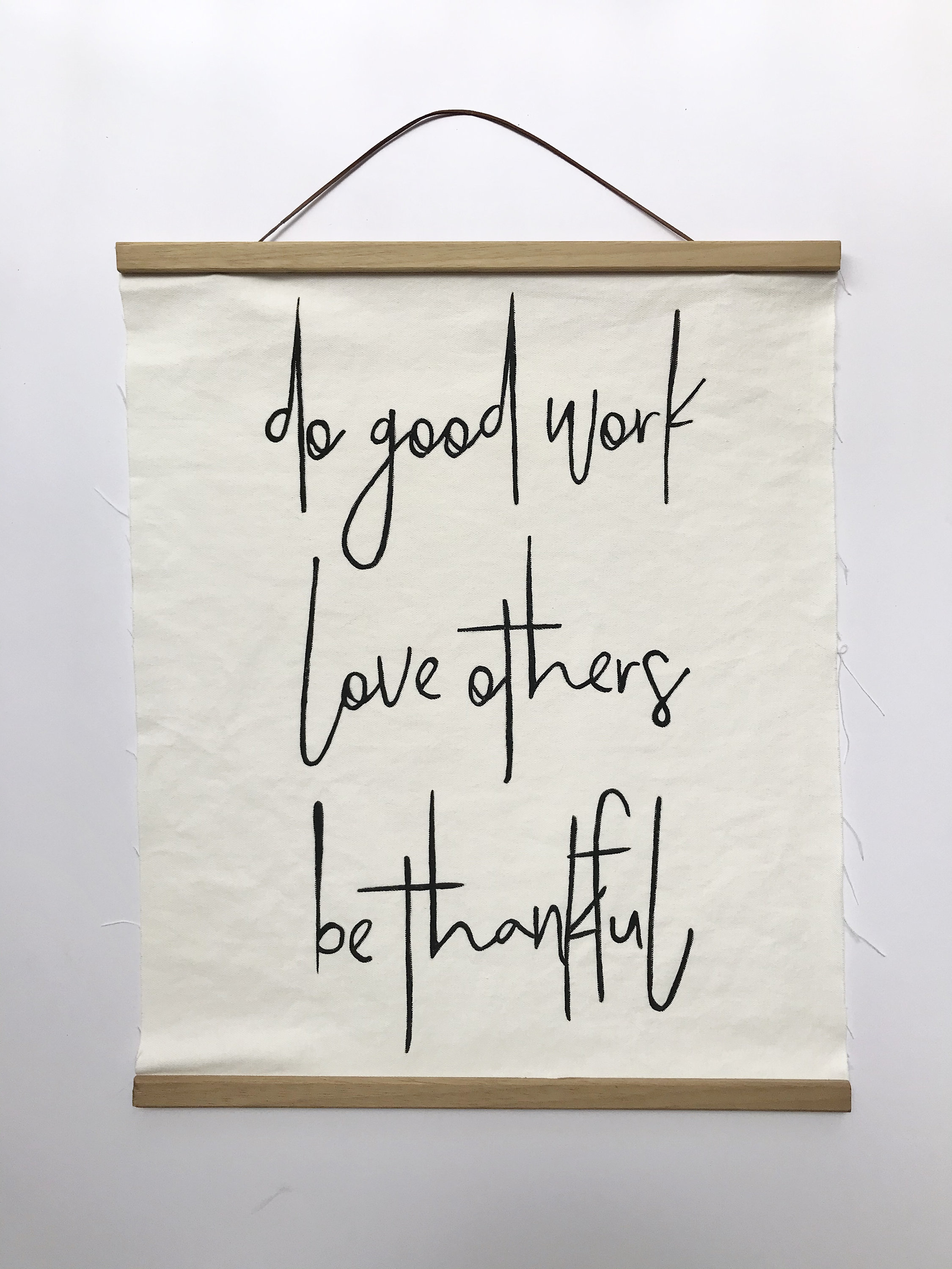 Hand-painted “do Good Work” Canvas Wall Decor - 20” X 24” - Etsy