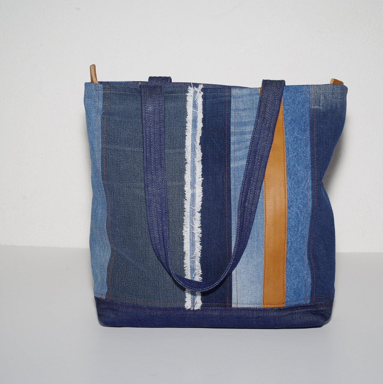 Eco Friendly Bag Upcycle Denim Tote Bag Recycled Jeans - Etsy