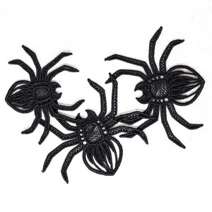 Gothic lace spider, Spider lace charms, Hallowen ornaments