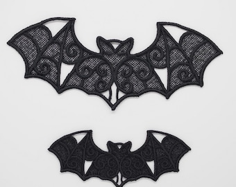 Gothic lace bat, Bat lace charms, Flying bat, Home decoration