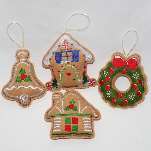 Handmade Ornament, Gingerbread  Christmas Ornament decoration, Christmas decor