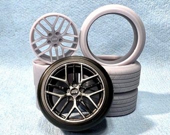 3D printed 1/24 BBS CCR wheel for model car