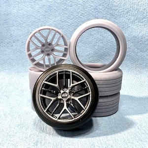 3D printed 1/24 BBS CCR wheel for model car