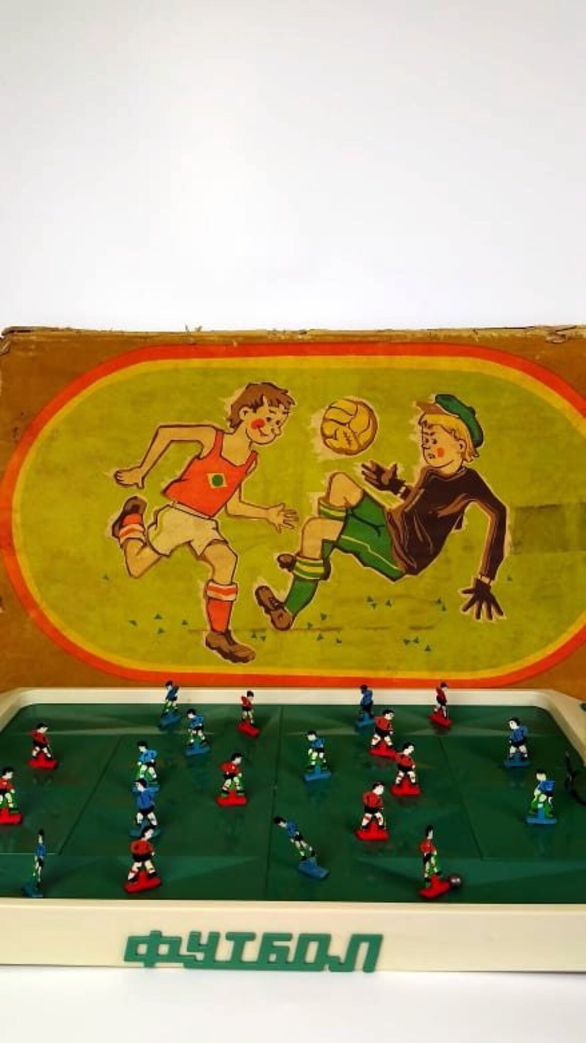 Vintage Metal Toy Football Board Game USSR Russia Soviet Etsy