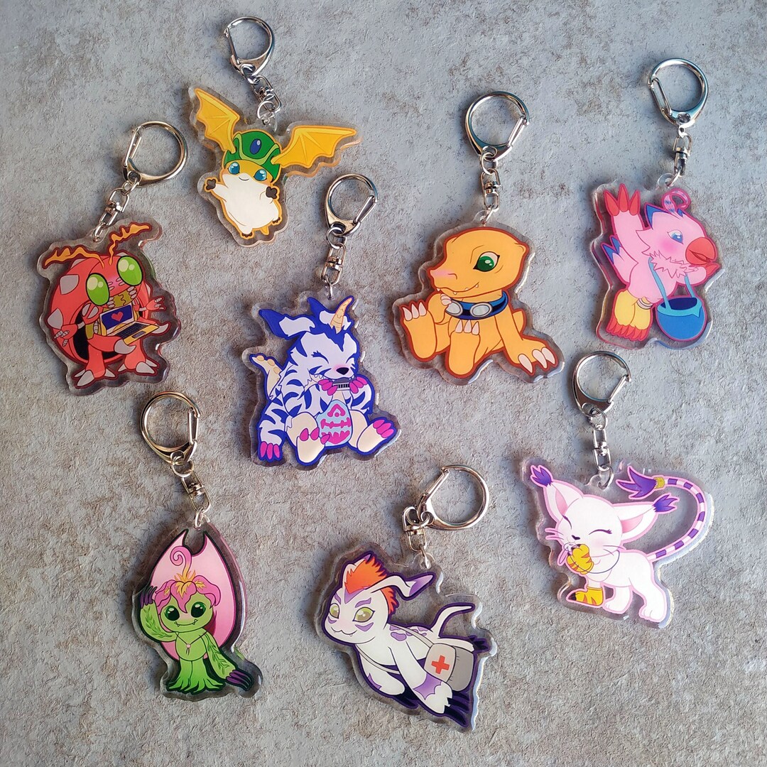 Digital Babys Keychains Digimon Adventure Etsy