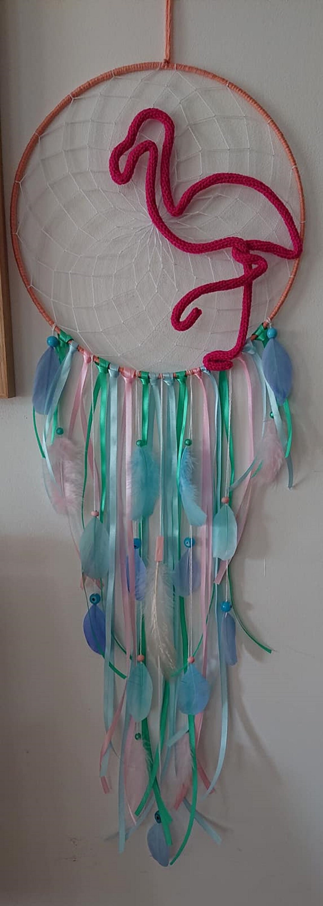 Attrape Rêve Flament Rose