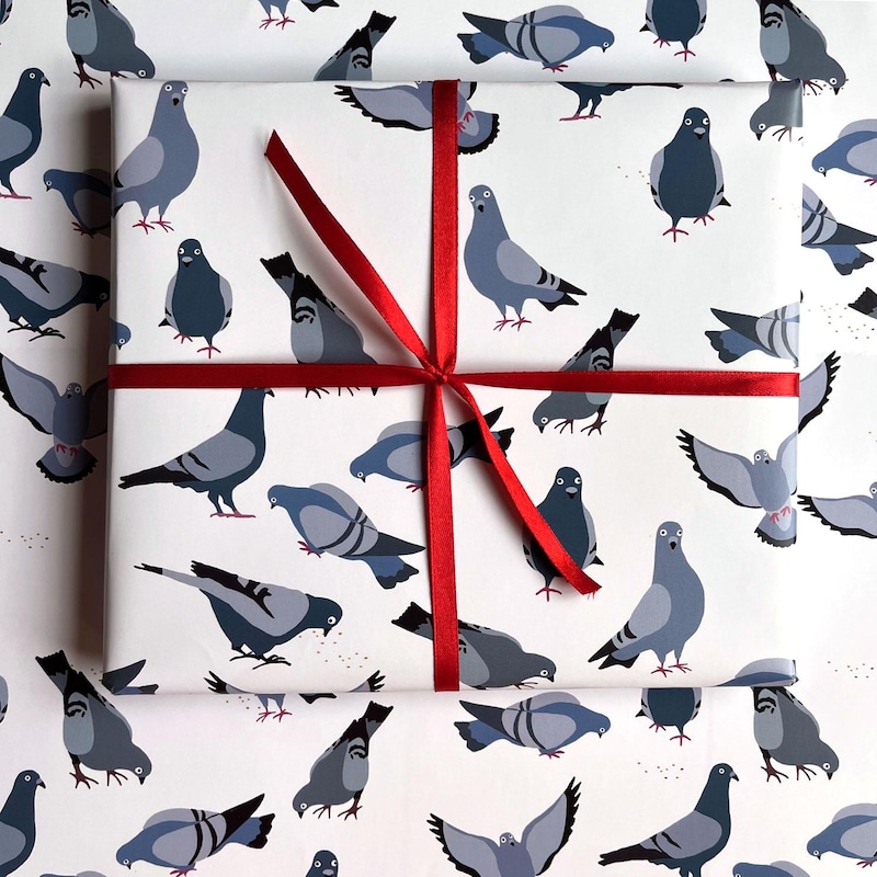 Blue Collar Wrapping Paper - Etsy
