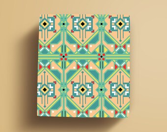 Geometric pattern- art deco design- Miami Pastels