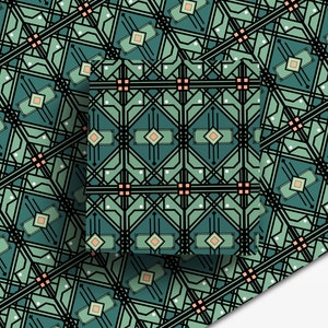 Carta da regalo Art Deco - Motivo geometrico - Grown up Wrapping