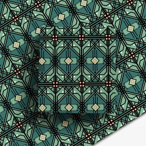 Art Deco Wrapping Paper - Geometric pattern - Grown up Wrapping