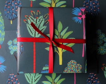 Tropical Wrapping Paper - Jungle Print - Botanical gift wrap