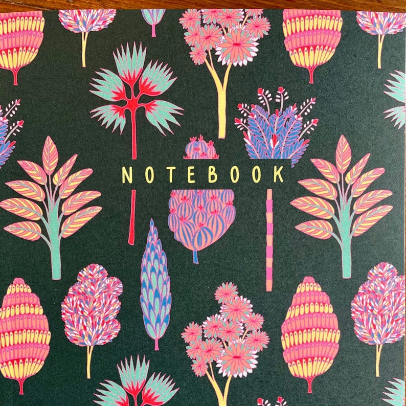 Tropical notebook Bullet Journal-A5 perfect bound notebook 60 pages. image 4