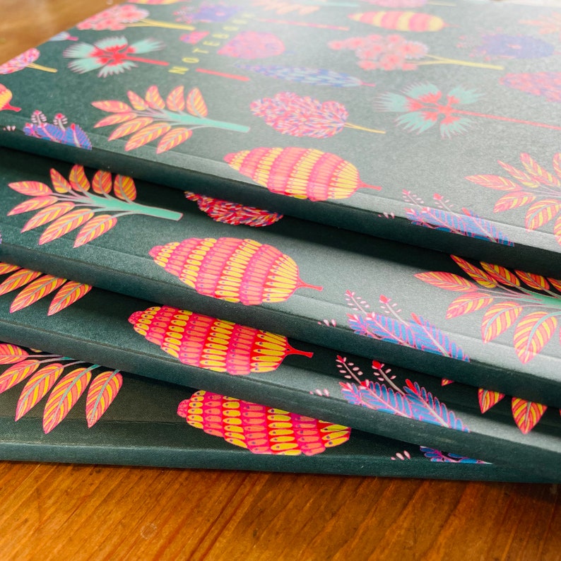 Tropical notebook Bullet Journal-A5 perfect bound notebook 60 pages. image 6