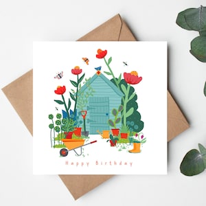 Carte de remise - Carte de joyeux anniversaire pour jardinier - Carte d'attribution