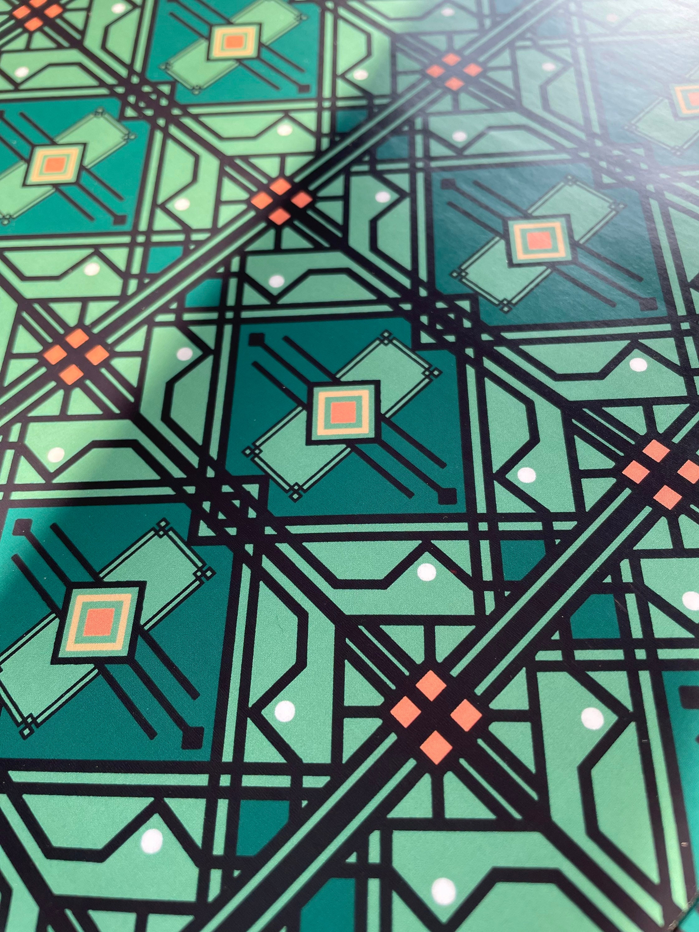 Art Deco Wrapping Paper Geometric Pattern Grown up Etsy