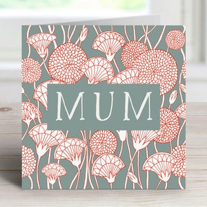 Karte für Mama - Muttertagskarte - Blumenkarte - Karte für Mama