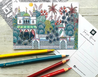 Colour in Postcards- Illustrated Postcards