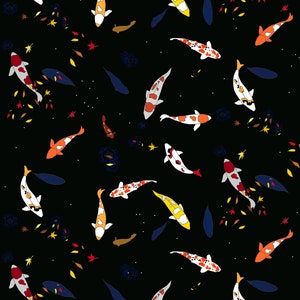 Koi Carp gift wrap fish design Luxury Wrapping paper image 7