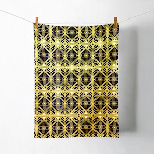 Art Deco Tea Towel - kitchen gift- Glam Tea towel- kitchen decor