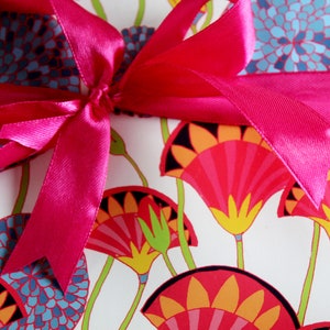 Lotus flower gift wrap botanical gift wrap flower pattern image 5