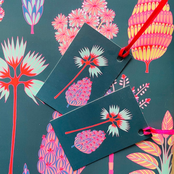 Tropical Wrapping paper -Luxury Wrapping Paper- Hot pink