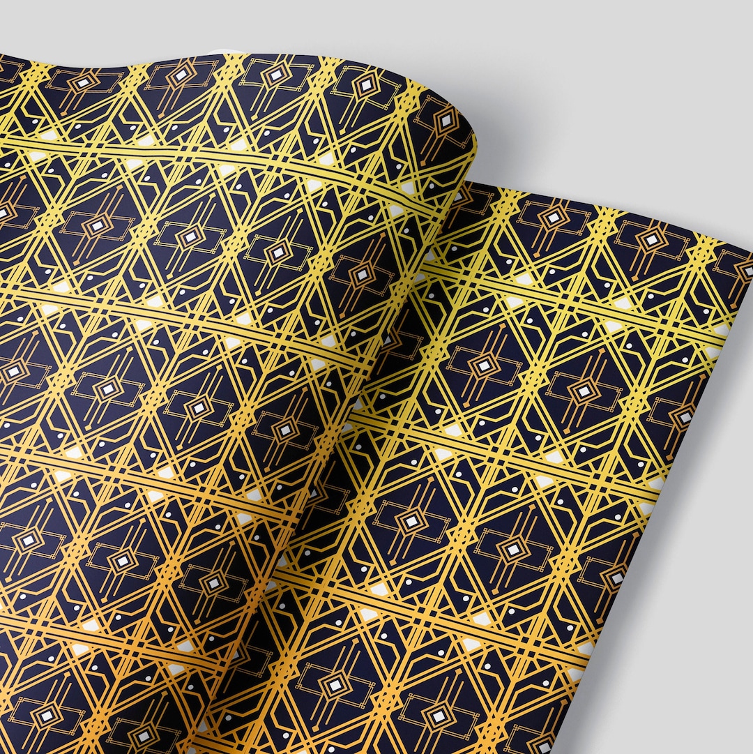 Art Deco Wrapping Paper Luxury Gift Wrap Gatsby Wrapping Paper Etsy