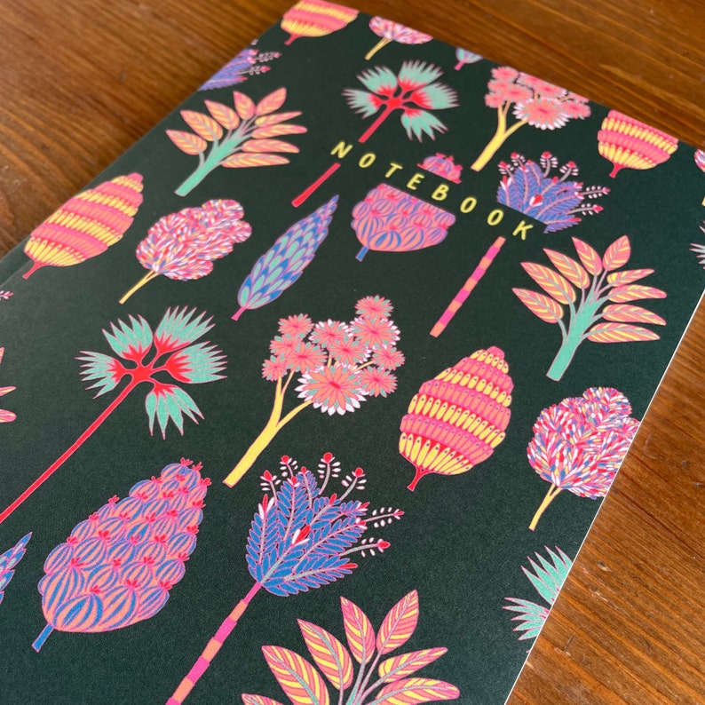 Tropical notebook Bullet Journal-A5 perfect bound notebook 60 pages. image 3