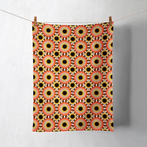 Pattern Tea Towel- Geometric pattern -Maximalist Pattern- kitchen gift