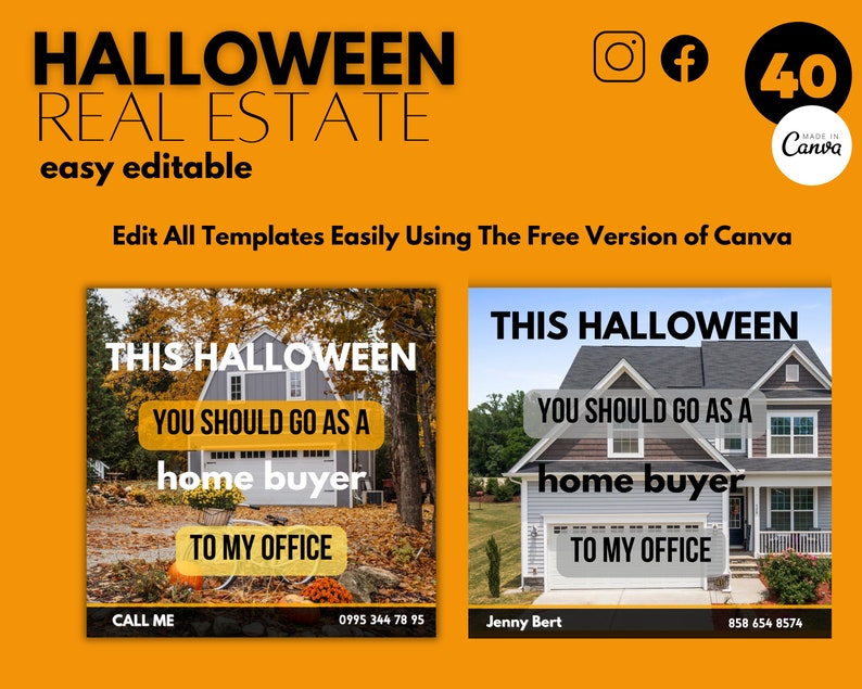 Halloween Real Estate Marketing Thanksgiving Day Real Estate Post Real