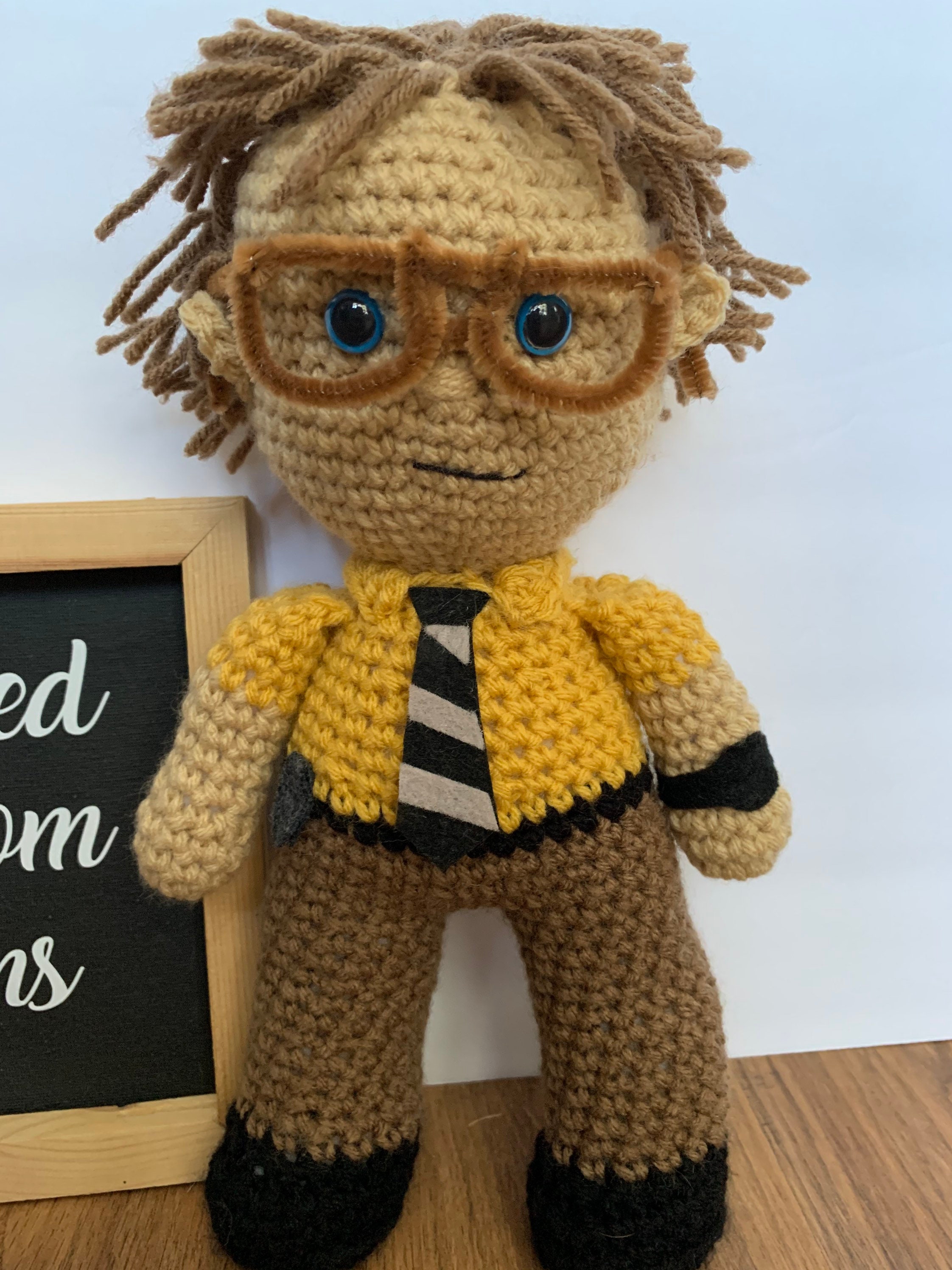 Dwight Shrute the Office crochet amigurumi Etsy