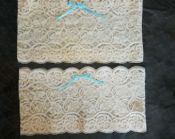 Thigh saver made of cream lace - 15 cm wide (made to measure!)