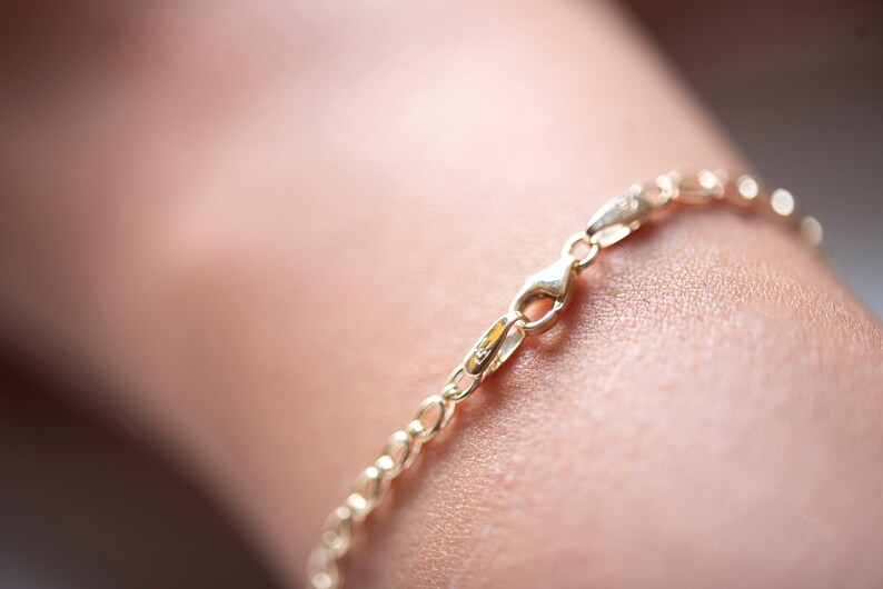 Baby Gold Bracelet Baby Bracelet Baby ID Bracelet 14k Gold Etsy