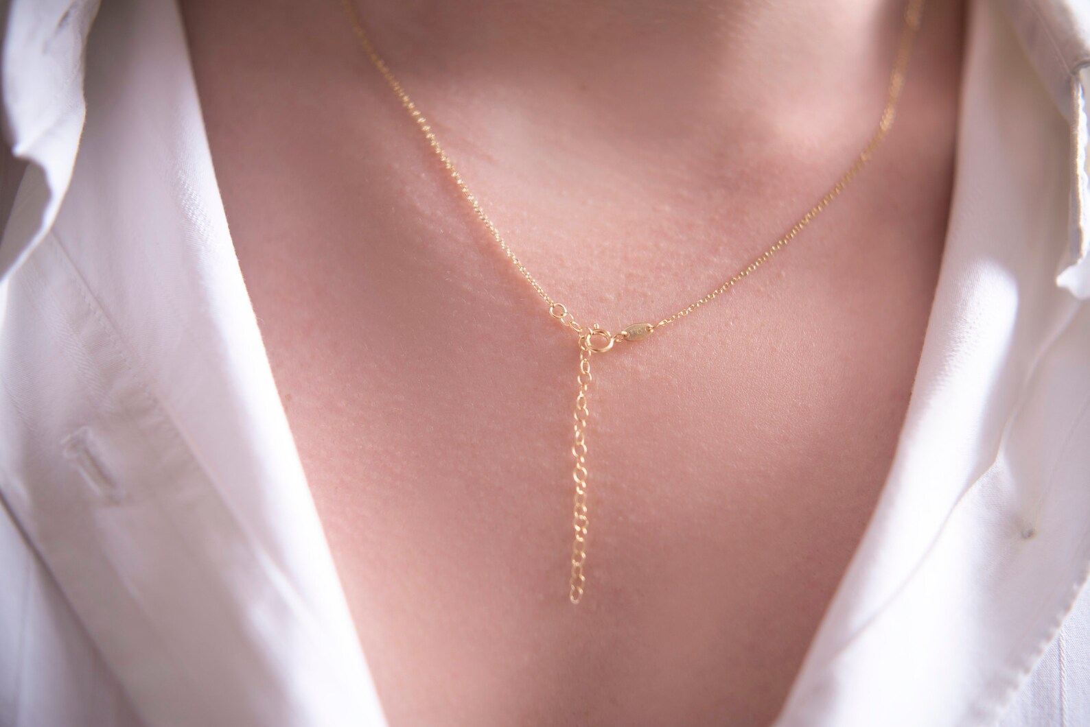 V Necklace Gold V Necklace V Shaped Necklace V Pendant Etsy