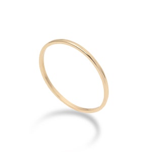 Slim Stackable Ring in 14 Karats Gold for 16th Birthday Gift