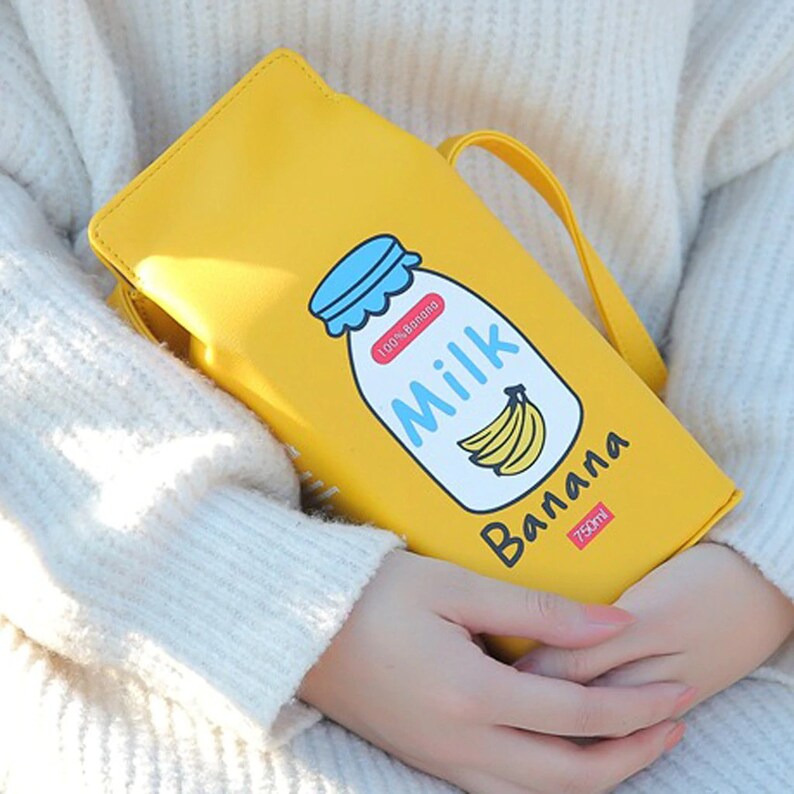Milk Carton Purse Kawaii Purse Handbag Unique Gift Etsy