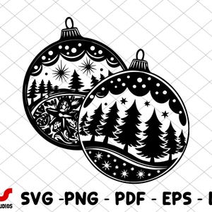 Kerst Svg, kerstballen Svg-bundel, kerst Clipart, Nieuwjaar Svg, kerst gesneden bestand, kerst Svg-bestanden, kerst Png, Cricut