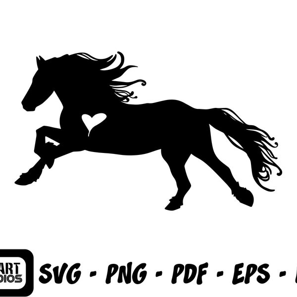 Horse, Horse running svg png jpg, Horse svg, Horse Silhouette, horse lover, Horse heart svg