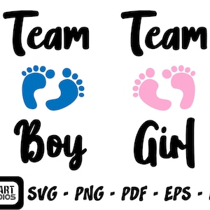 Team Boy svg, Team Girl svg, Erwartung, Baby-Dusche-SVG-Dateien, Baby-Fees-Svg, Baby-Svg, Team Boy-Girl-Svg,