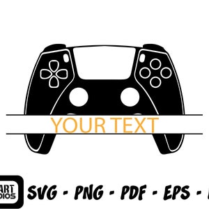 Gamer Controller Split Monogramm Name fram SVG, Hamer svg, Videospiel svg, Gamer Controller svg, Gamer-Shirt svg, Game Player svg, Monogramm