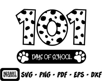 101 Days Of School SVG, Teacher Days (Digital Files)