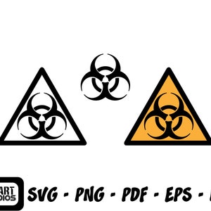 Biohazard SVG, Biohazard Symbol SVG, Biohazard Clipart, Svg, Dxf, Png, Biohazard Cricut, Quarantine, Vector Cut File