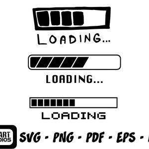 Bitte warten SVG-Dateien | Lade Fortschrittsbalken Schnittdateien | Laden Bar Vektor | Laden Clip Art | Laden Bündel
