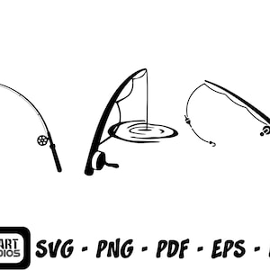 Fishing SVG, fish svg, fisherman svg, bass fishing svg, fishing clipart, fishing pole svg, fishing hook svg, fishing silhouette, bass svg